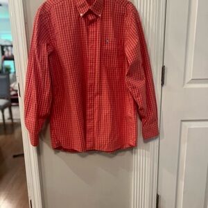 Southern Tide Red Casual Button Down Shirt
